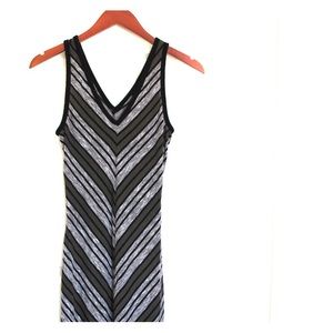 Olive Green & Grey Long Dress